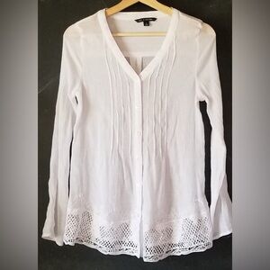 Zac & Rachel White Long Sleeve Top